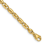 Load image into Gallery viewer, 14K Yellow Gold 4.1mm Fancy Barrel Link Bracelet