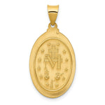 Load image into Gallery viewer, 14K Yellow Gold Miraculous Medal Oval Pendant