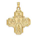 Load image into Gallery viewer, 14K Yellow Gold 4-Way Medal Pendant
