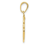 Load image into Gallery viewer, 14K Yellow Gold Saint Michael Medal Badge Pendant 15mm width