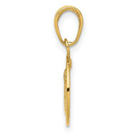 Load image into Gallery viewer, 14K Yellow Gold Saint Christopher Medal Charm 12mm width