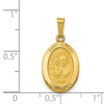 Load image into Gallery viewer, 14K Yellow Gold Saint Joseph Medal Charm 11mm width