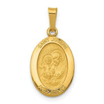 Load image into Gallery viewer, 14K Yellow Gold Saint Joseph Medal Charm 11mm width