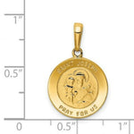 Load image into Gallery viewer, 14K Yellow Gold Saint Joseph Medal Charm 16mm width