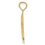 Load image into Gallery viewer, 14K Yellow Gold Satin Cross Charm