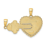 Load image into Gallery viewer, 14K Yellow Gold Break-Apart Heart Charm