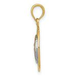 Load image into Gallery viewer, 14K Yellow Gold & Rhodium Sun & Moon Charm