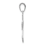 Load image into Gallery viewer, 14K White Gold Filigree Cross Charm