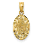 Load image into Gallery viewer, 14K Yellow Gold w/Rhodium Miraculous Medal Charm