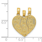 Load image into Gallery viewer, 14K Yellow Gold Break-apart Big Sis, Mom, Lil Sis Charm