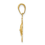 Load image into Gallery viewer, 14K Yellow Gold Diamond-Cut Small Sun Charm