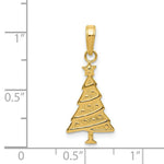 Load image into Gallery viewer, 14K Yellow Gold Christmas Tree Pendant