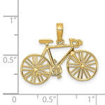 Load image into Gallery viewer, 14K Yellow Gold Polished Bicycle Charm