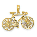Load image into Gallery viewer, 14K Yellow Gold Polished Bicycle Charm
