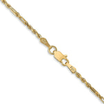 Load image into Gallery viewer, 14K Yellow Gold 1.8mm Diamond-cut Milano Rope Chain