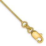 Load image into Gallery viewer, 14K Yellow Gold .80mm Octagonal Snake Chain Bracelet Length 7'' inches