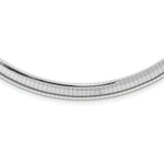 Load image into Gallery viewer, 14K White Gold 8mm Domed Omega Necklace Length 16'' inches