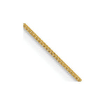 Load image into Gallery viewer, 14K Yellow Gold .5mm Box with Spring Ring Clasp Chain