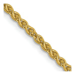 Load image into Gallery viewer, 14K Yellow Gold 2mm Spiga Chain