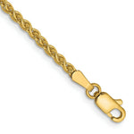 Load image into Gallery viewer, 14K Yellow Gold 2mm Spiga Chain Bracelet Length 7'' inches