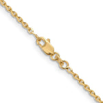 Load image into Gallery viewer, 14K Yellow Gold 1.65mm Solid Diamond-cut Cable Chain