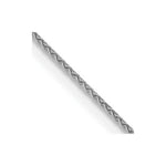 Load image into Gallery viewer, 14K White Gold .65mm Diamond-cut Spiga with Lobster Clasp Chain
