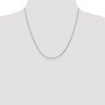 Load image into Gallery viewer, 14K White Gold 1.4mm Diamond-cut Round Open Link Cable Chain