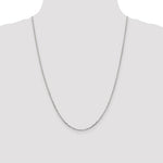Load image into Gallery viewer, 14K White Gold 1.8mm Diamond-cut Round Open Link Cable Chain