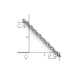 Load image into Gallery viewer, 14K White Gold 1.6mm Round Open Link Cable Chain