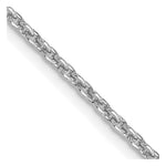 Load image into Gallery viewer, 14K White Gold 2mm Round Open Link Cable Chain
