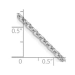 Load image into Gallery viewer, 14K White Gold 2.4mm Round Open Link Cable Chain