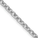 Load image into Gallery viewer, 14K White Gold 3.2mm Round Open Link Cable Chain