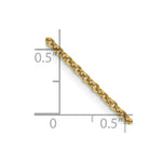 Load image into Gallery viewer, 14K Yellow Gold 1.6mm Round Open Link Cable Chain
