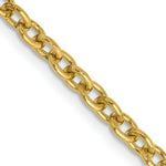 Load image into Gallery viewer, 14K Yellow Gold 3.2mm Round Open Link Cable Chain
