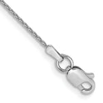 Load image into Gallery viewer, 14K White Gold 1mm Parisian Wheat Chain Anklet Bracelet Length 10'' inches
