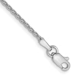 Load image into Gallery viewer, 14K White Gold 1.5mm Parisian Wheat Chain Anklet Bracelet Length 9'' inches