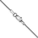 Load image into Gallery viewer, 14K White Gold 1mm Diamond-cut Parisian Wheat Chain