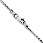 Load image into Gallery viewer, 14K White Gold 1.5mm Diamond-cut Parisian Wheat Chain