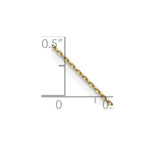 Load image into Gallery viewer, 14K Yellow Gold .8mm Diamond-cut Cable with Lobster Clasp Chain