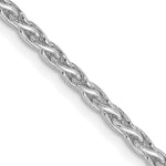 Load image into Gallery viewer, 14K White Gold 2.25mm Parisian Wheat Chain