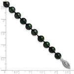 Load image into Gallery viewer, 7" Length Bracelet 14K 6-7mm Round Black Saltwater Akoya Cultured Pearl Bracelet