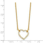Load image into Gallery viewer, 14K Yellow Gold Diamond Heart Pendant Necklace