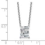 Load image into Gallery viewer, Lab Grown Diamond in A - Z Initial Letter with 14K Yellow/White Gold Necklace 18" inch Length - 1.25 to 3.75 Carat VS1/F Clarity Color