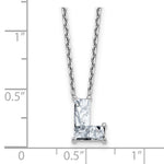 Load image into Gallery viewer, Lab Grown Diamond in A - Z Initial Letter with 14K Yellow/White Gold Necklace 18" inch Length - 1.25 to 3.75 Carat VS1/F Clarity Color