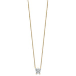Load image into Gallery viewer, Lab Grown Diamond in A - Z Initial Letter with 14K Yellow/White Gold Necklace 18" inch Length - 1.25 to 3.75 Carat VS1/F Clarity Color
