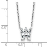Load image into Gallery viewer, Lab Grown Diamond in A - Z Initial Letter with 14K Yellow/White Gold Necklace 18" inch Length - 1.25 to 3.75 Carat VS1/F Clarity Color
