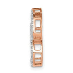 Load image into Gallery viewer, 14K Rose Gold 1/3-Carat Diamond Om Chain Slide