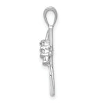 Load image into Gallery viewer, 14K White Gold .01-Carat Diamond Accent Pendant