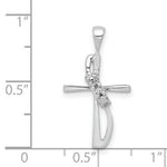 Load image into Gallery viewer, 14K White Gold .01-Carat Diamond Accent Pendant