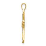 Load image into Gallery viewer, 14K Yellow Gold Diamond Accent Cross Pendant